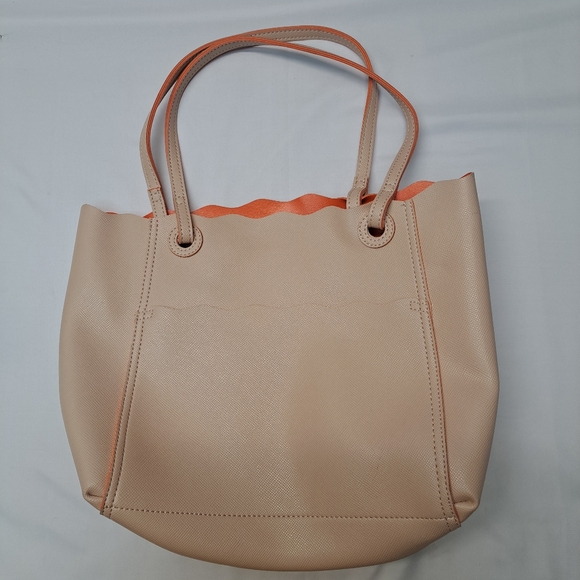 New Nine West Cream/Tan And Orange Women's Tote Bag. - Picture 3 of 10
